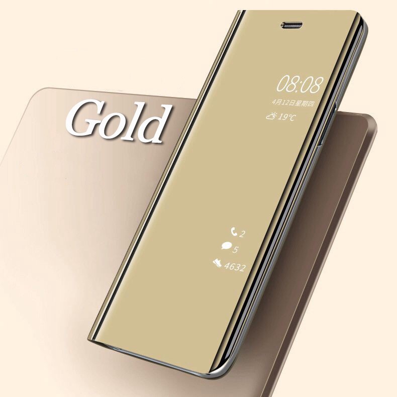 Ốp điện thoại có nắp gập thiết kế tráng gương thời trang cho Samsung J7 DOU J3 J4 2018 J2 Pro