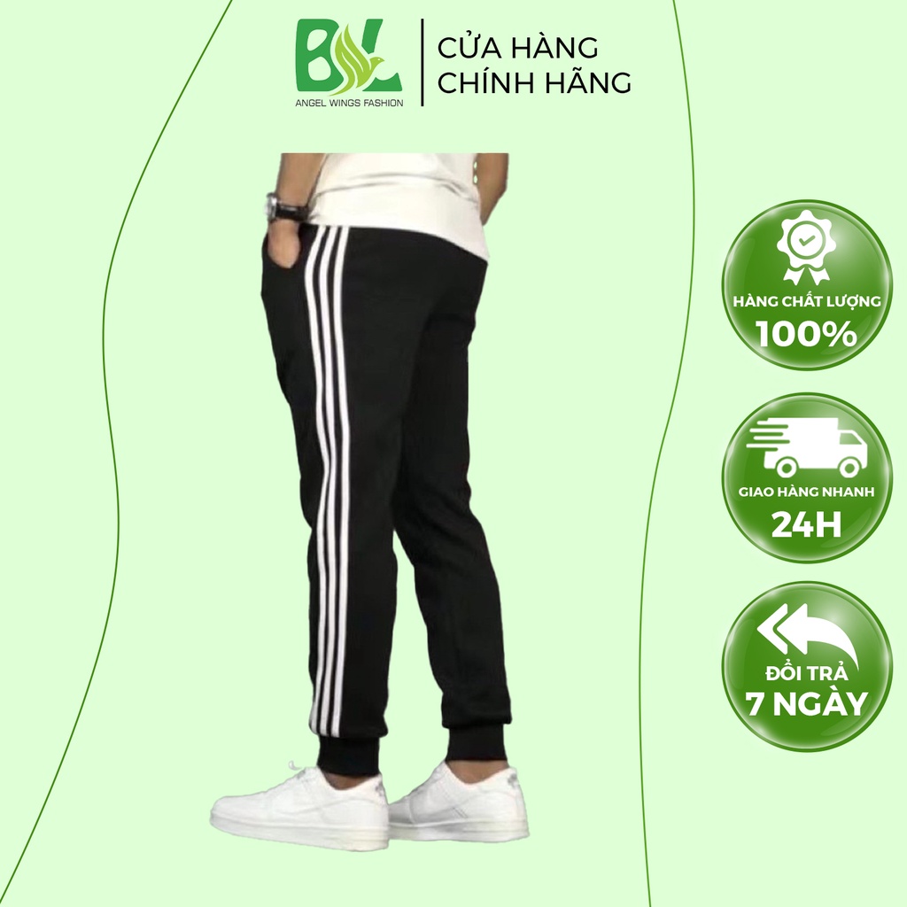 Quần Thể Thao Nam BL Fashion 3 Viền Sọc Buông Bo Gấu