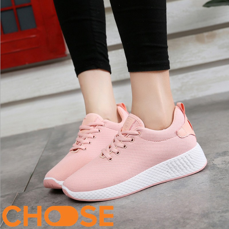 Giày Nữ Choose thể thao màu trắng Vải Sneaker Lười GIÁ RẺ SINH VIÊN