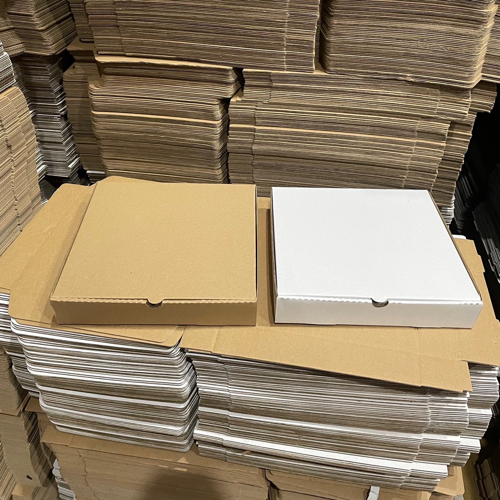 COMBO 20 Hộp carton đựng bánh pizza size 18x18x4cm