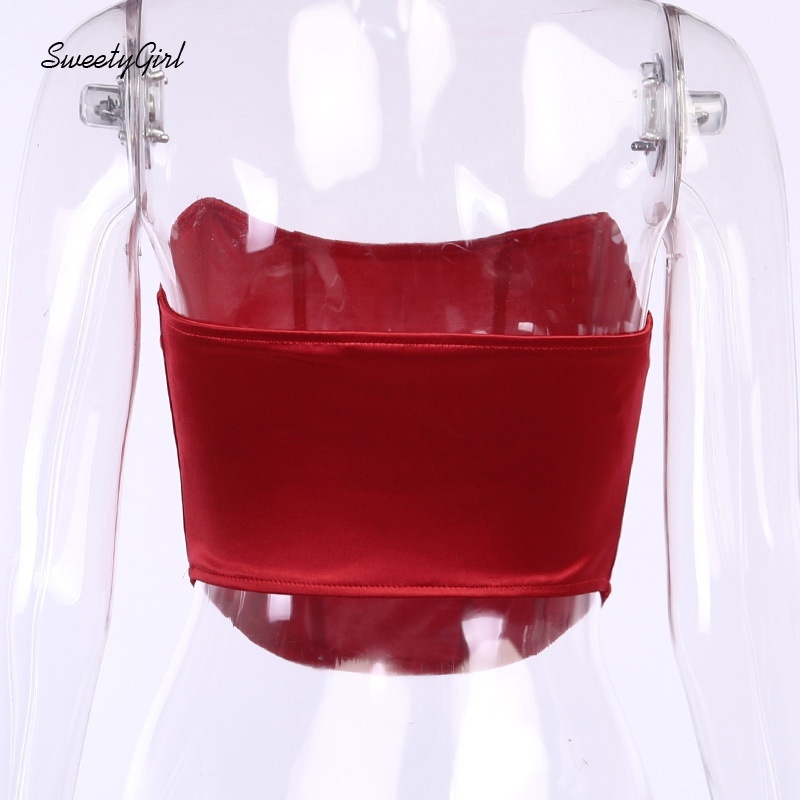 Áo ống màu sắc ngọt ngào quyến rũ thích hợp cho nữ