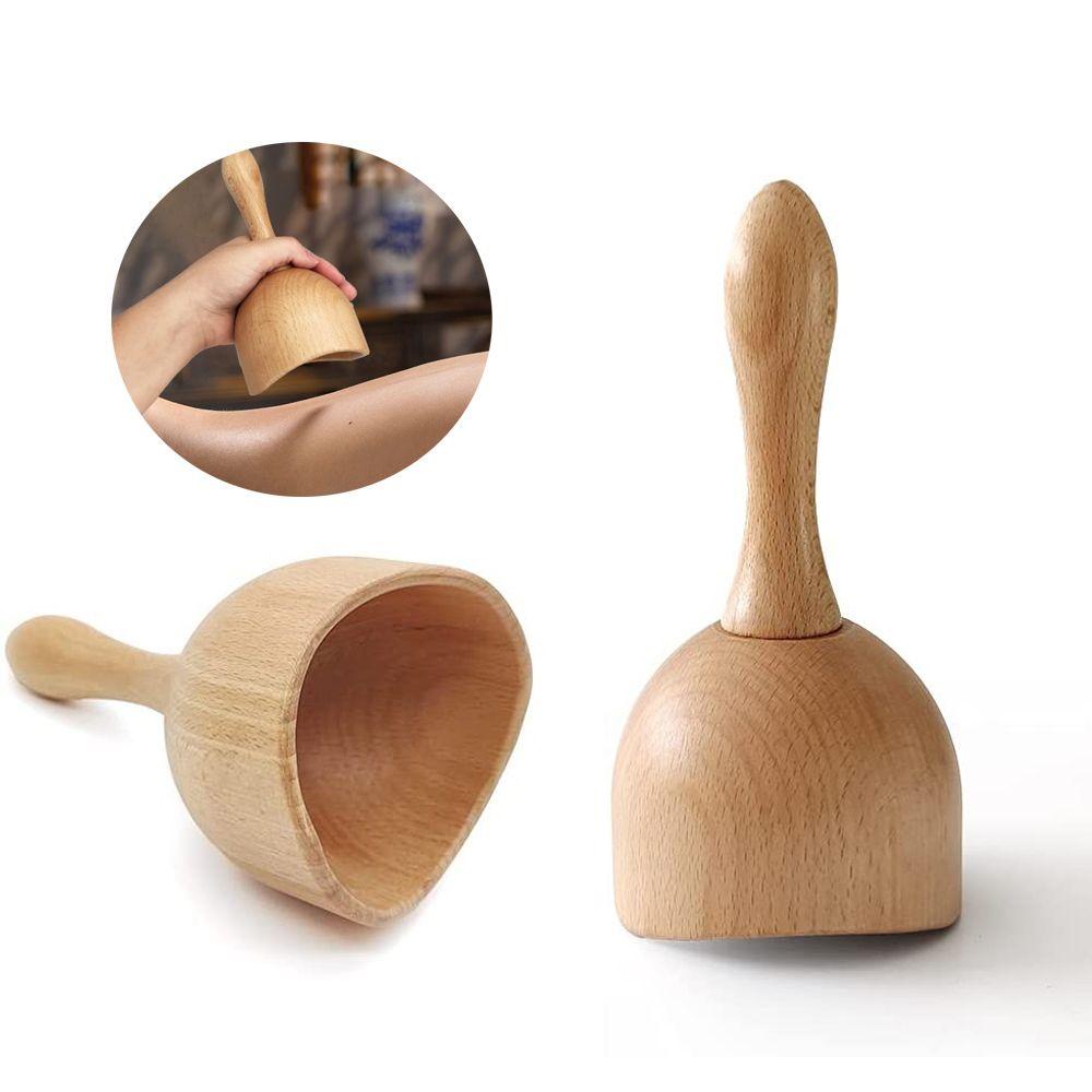 Cốc Gỗ Cầm Tay Mịn Màng Chống Cellulite Lymphatic Hỗ Trợ Định Hình Cơ Thể / Vai / Hông