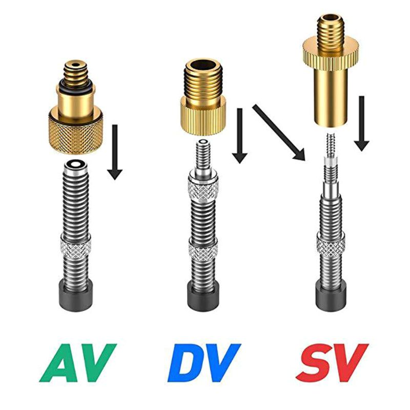 Van Chuyển Đổi Lốp Xe Hơi Presta &amp; Schrader Bằng Đồng Thau Chuyên Dụng Chất Lượng