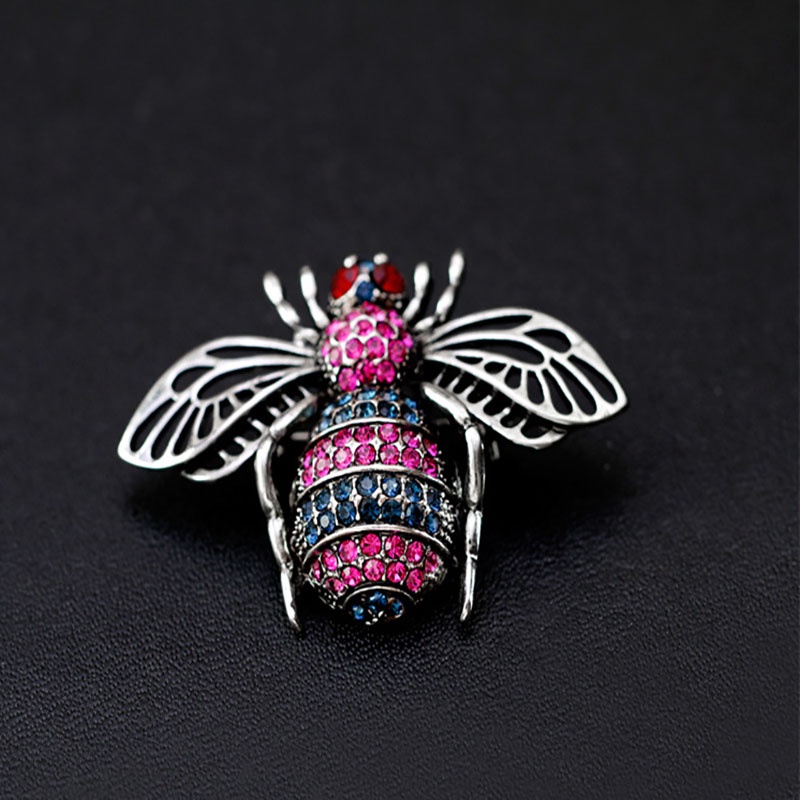 Ghim Cài Áo Hình Con Ong Đính Đá Thời Trang Cho Nữ