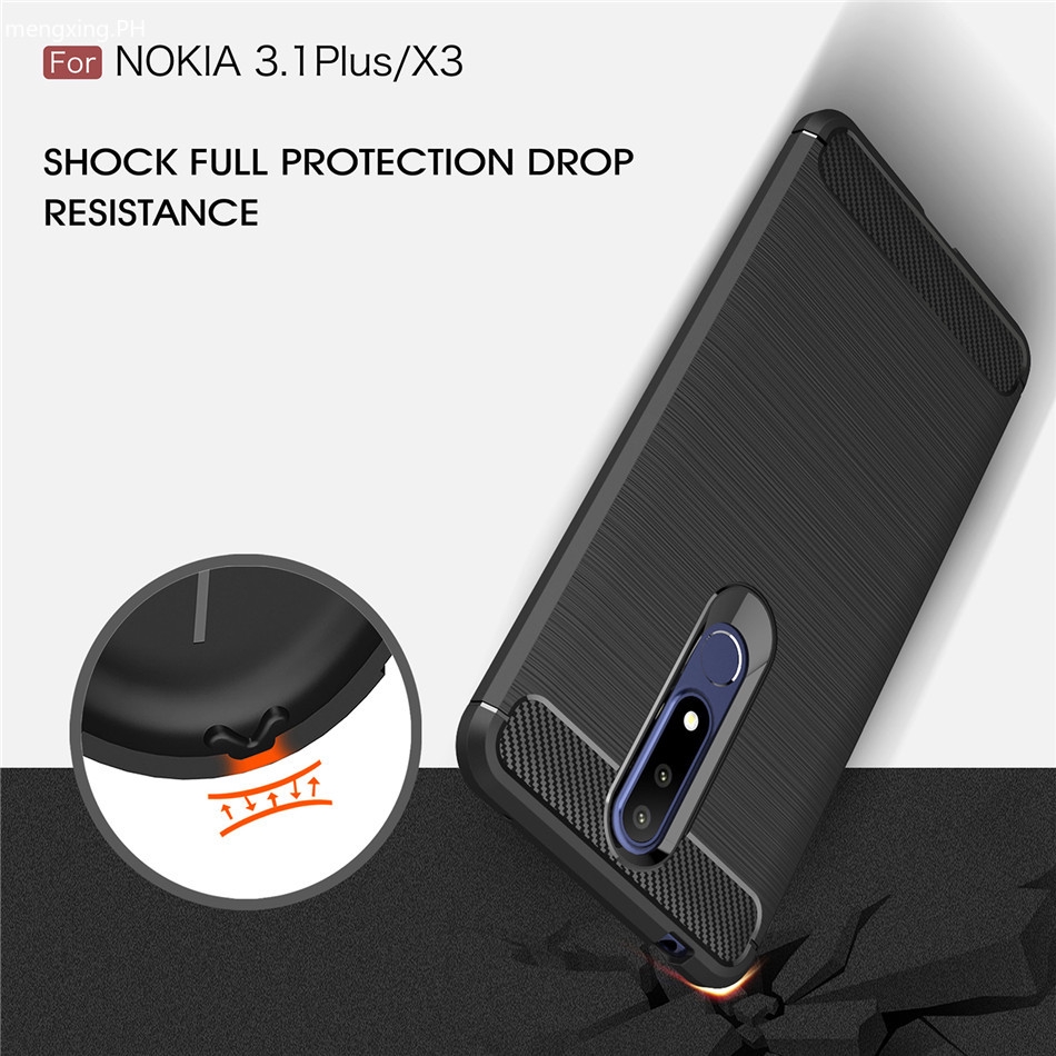 NOKIA Ốp Lưng Sợi Carbon Sang Trọng Cho Nokia 3.1 Plus Nokia 3.2 3 X3 3.1a 3.1c