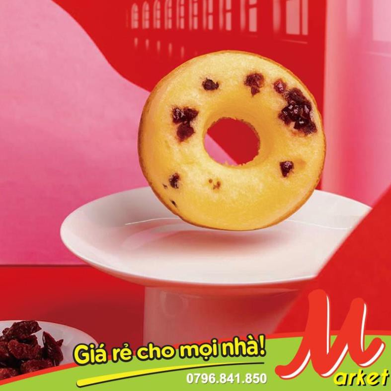 [1 Cái] Bánh Bông Lan Donut Sữa Tươi Cherry Đài Loan - (Date:06 tháng)