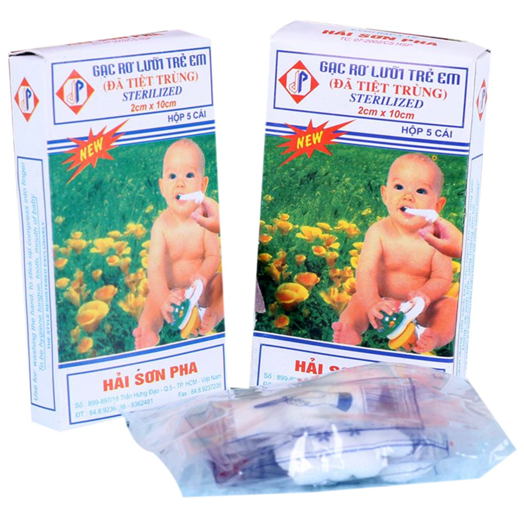 Combo 10 hộp gạc rơ lưỡi Hải Sơn Pha