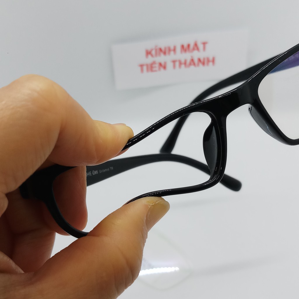 Gọng Nhựa Dẻo Dáng Vuông Nhỏ Hạn Chế Độ Dày Mắt Kính - Kính Mắt Tiến Thành