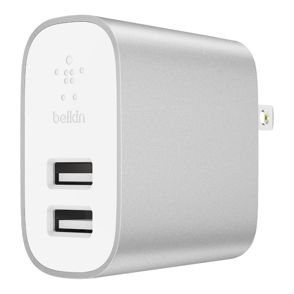 Adapter sạc Belkin Boost Charge 2-Port USB Home Charger 4.8A/24W F7U049DQSLV