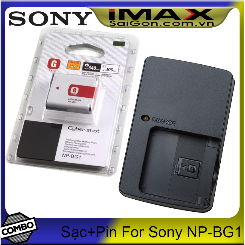 [Mã 55ELSALE1 giảm 7% đơn 300K] Bộ 1 pin 1 sạc máy ảnh cho Sony NP-BG1