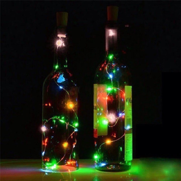 Đèn Led Xài Pin AA 3 Mét 30 Bóng Đom Đóm Fairy Light Nhiều Màu Trang Trí Nhà, Quán, Decor Noel, Tết