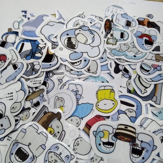 Sticker/ Hình dán cá Mập Nhật Bản (Combo 60 stickers)