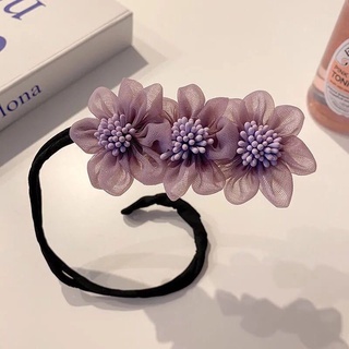 Thanh búi tóc hoa trà 3D phụ kiện cột tóc hình hoa