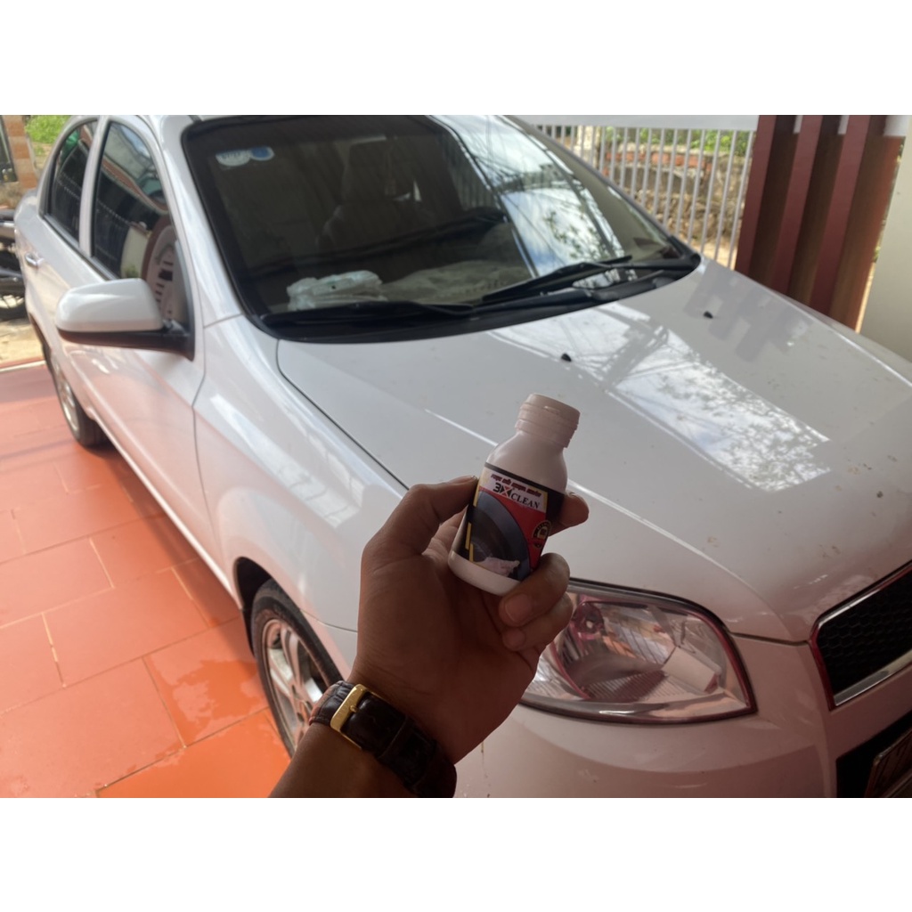 Chai Phục hồi nhựa nhám 3X Clean 50ml chuyên dùng cho nhựa đen nhựa nhám bạc màu, giúp lấy lại màu nhựa