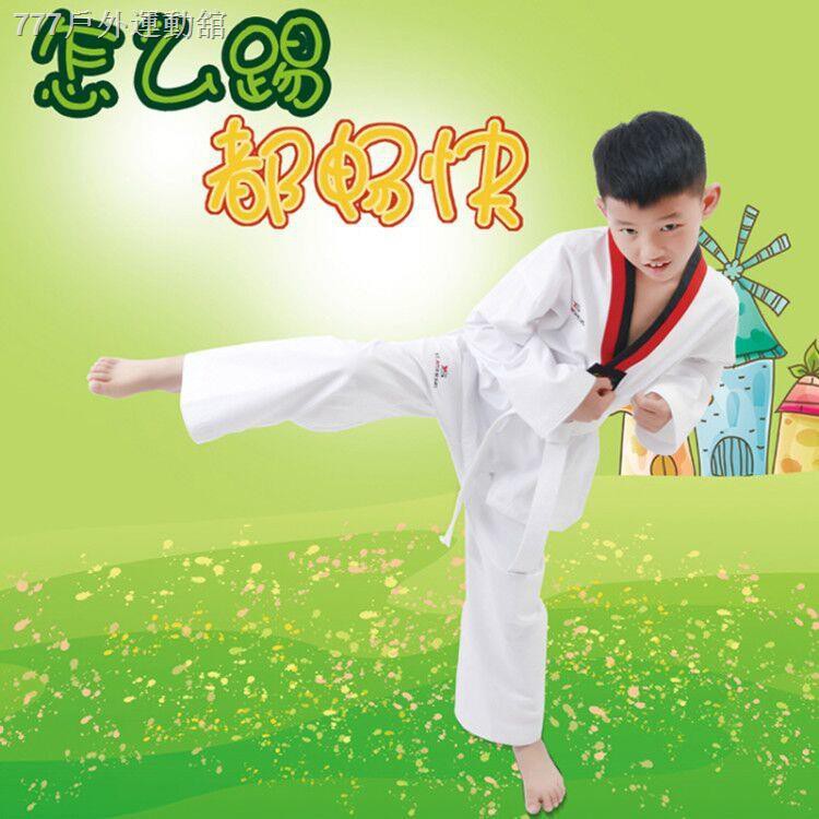 Bộ Đồ Tập Võ Taekwondo Chất Liệu Cotton Dành Cho Người Lớn Và Trẻ Em