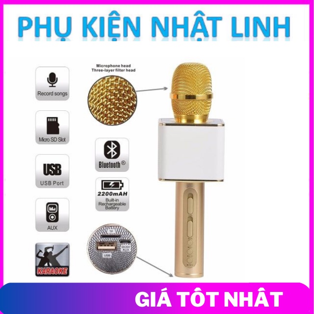 Mic Hát Karaoke, Magic SD-08,kết nối bluetooth Loa to Bass Căng Thích hợp các dòng điện thoại