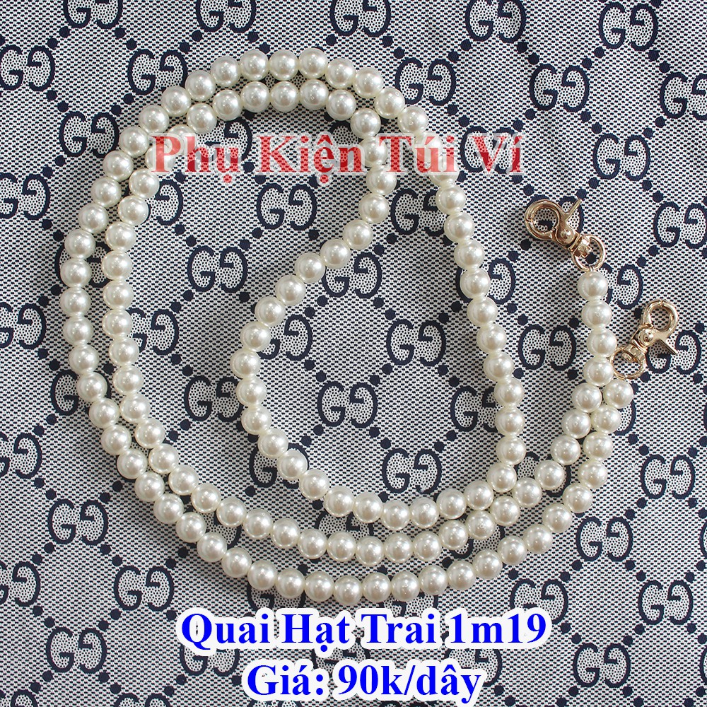 Quai hạt trai dài 1m19 làm túi xách handmade