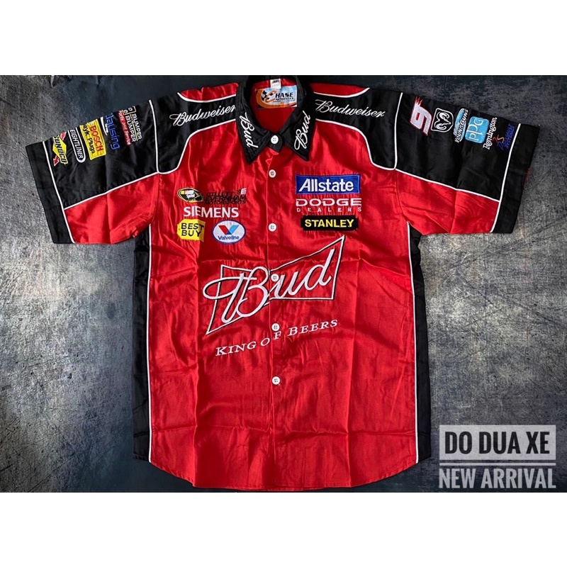 Áo sơ mi đua xe Racing_Budweiser