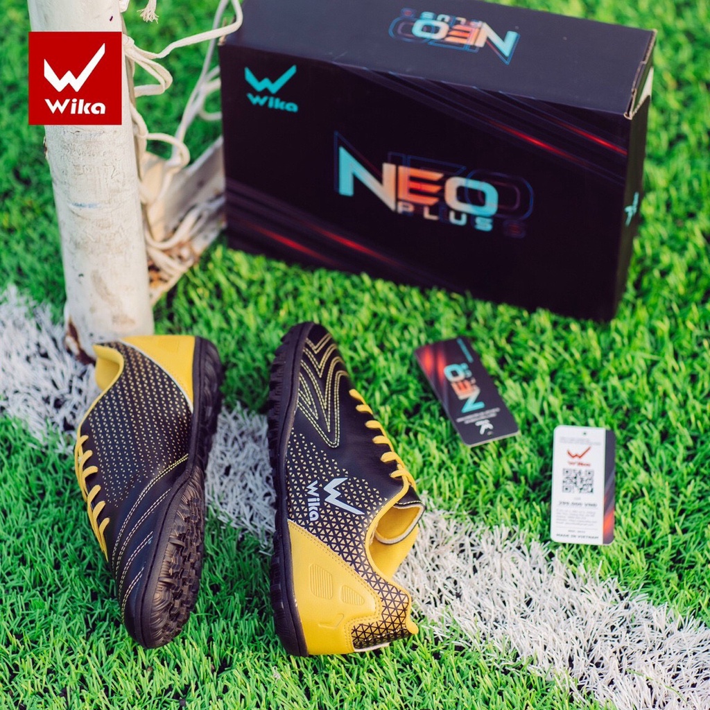 Giày đá bóng Wika Neo Plus chính hãng bóng đá sân cỏ nhân tạo chất liệu da cao cấp thiết kế khỏe khoắn năng động