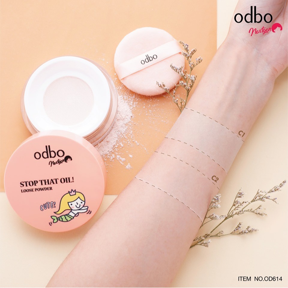 Phấn Phủ Bột Kiềm Dầu Odbo Nextgen Stop That Oil Loose Powder Thái Lan OD614