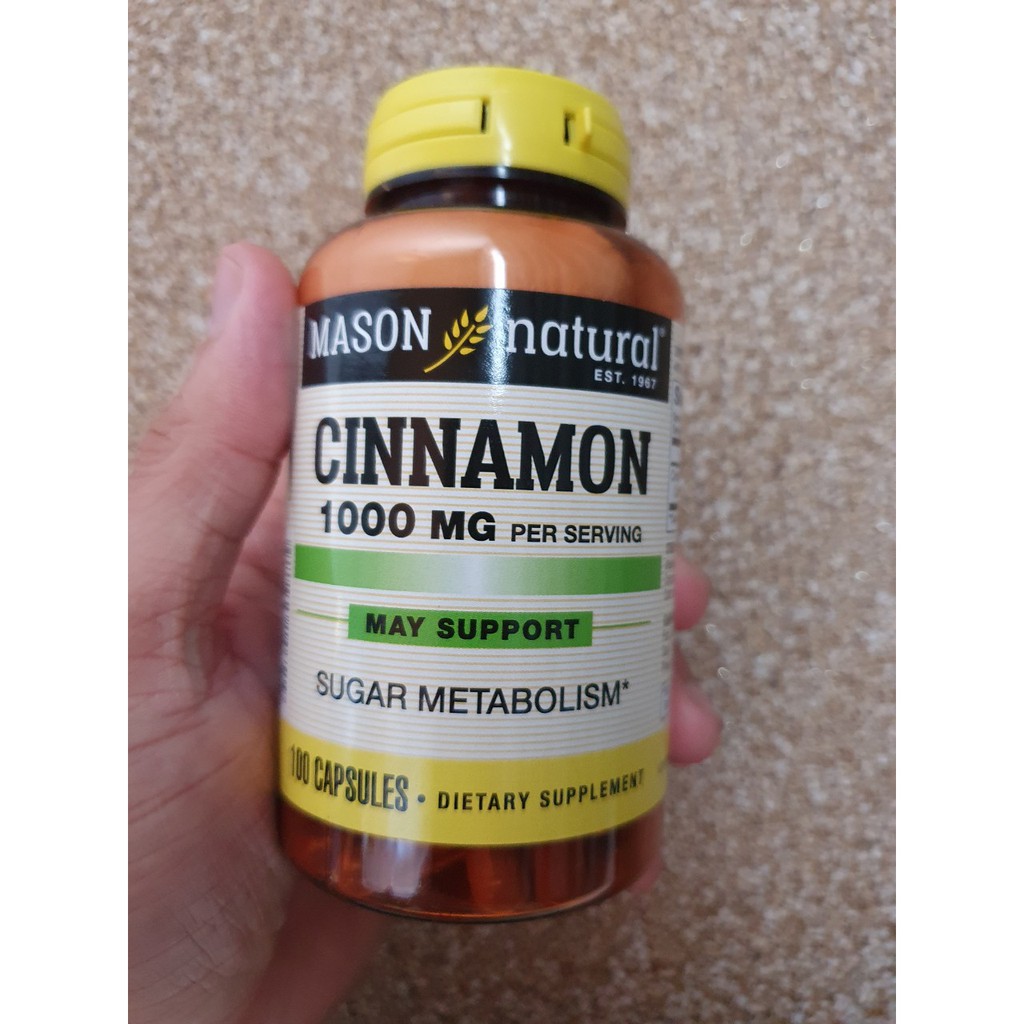 Cinnamon 1,000mg | Hàm lượng cao | Hỗ trợ Insulin - Sức bền | Thế Giới Skin Care