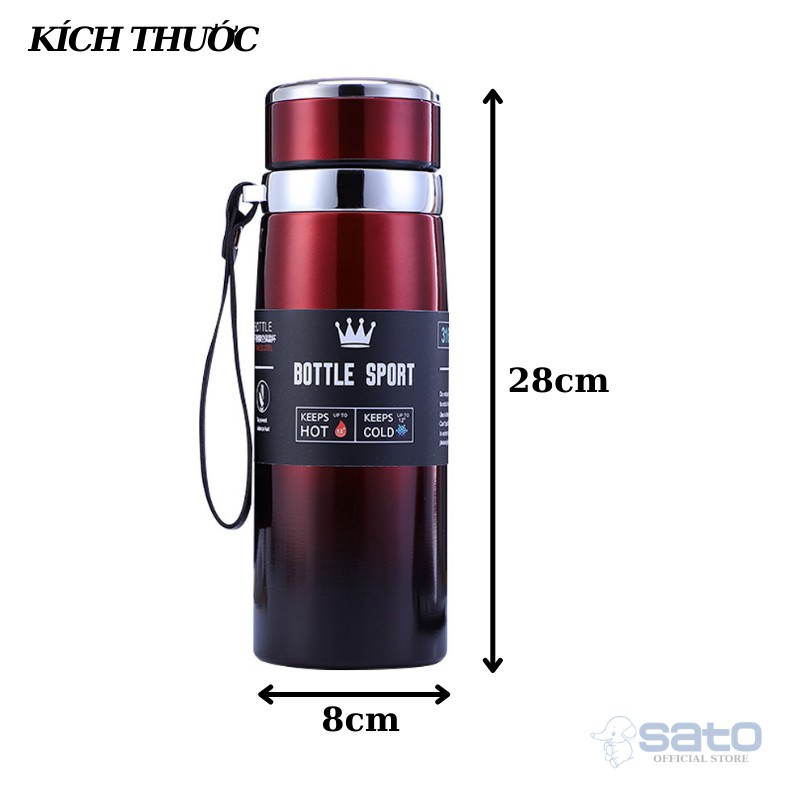 [CHỌN MÀU] Bình đựng nước giữ nhiệt INOX 304 to 1000ml cao cấp giữ nóng lạnh lâu Bottle Sport | BigBuy360 - bigbuy360.vn