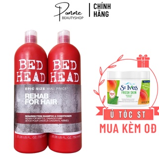 Combo Gội Xả TIGI BED HEAD 750ml (tặng kèm ủ ST.IVES)