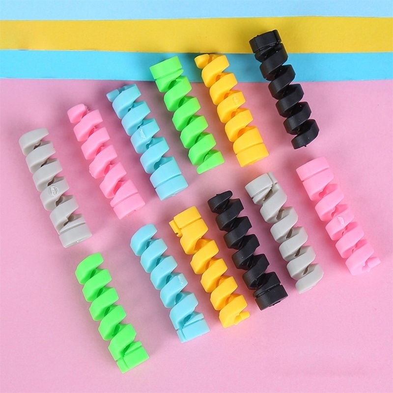 Set 2 Đầu Cao Su Mềm Bọc Bảo Vệ Dây Cáp Dữ Liệu Chống Áp Lực & Gãy Đầu