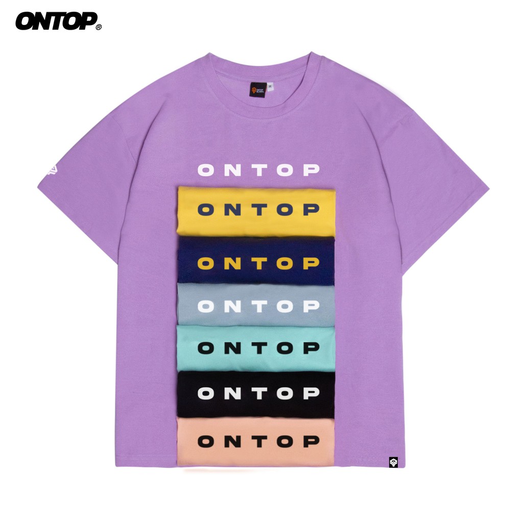 Áo thun local brand chính hãng tay lỡ form rộng nam nữ nhiều màu ONTOP - Pyramid | BigBuy360 - bigbuy360.vn