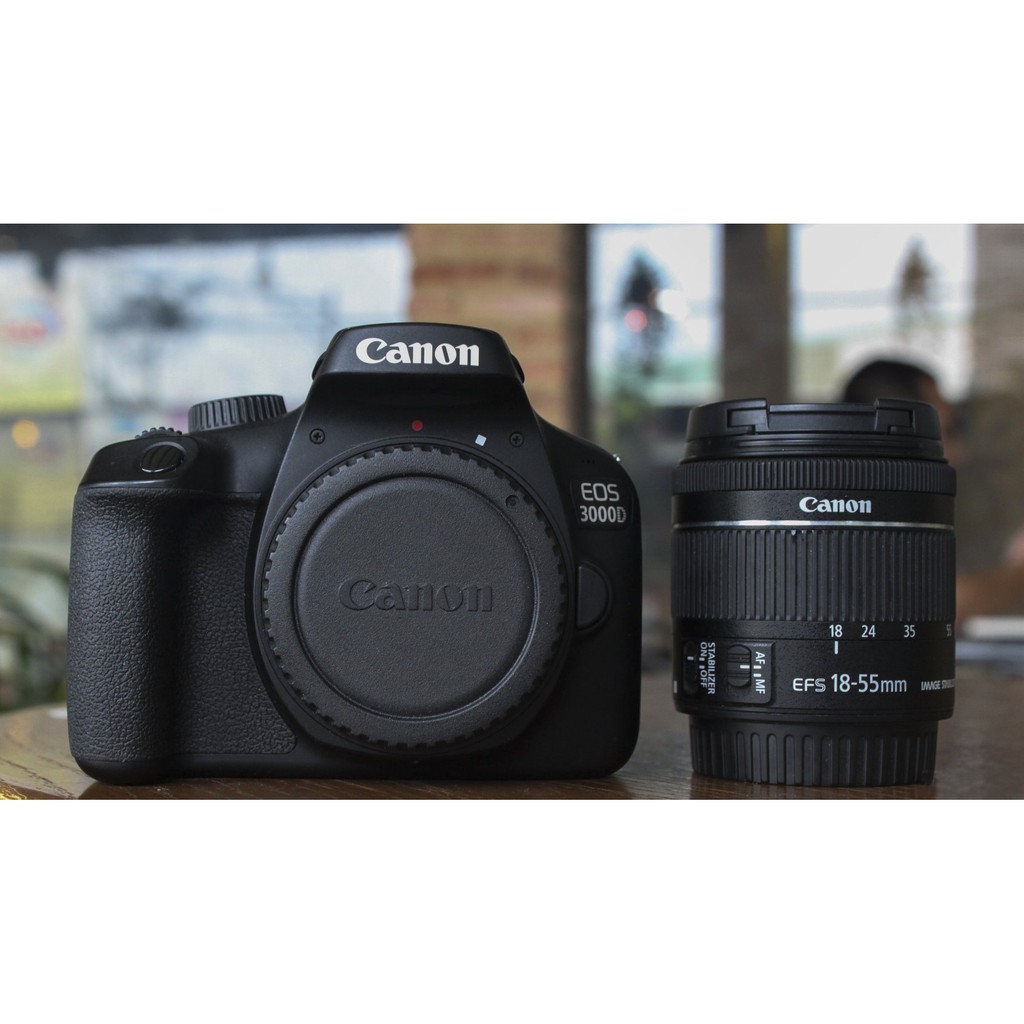 Máy ảnh Canon 3000D + Lens 18-55mm Chính hãng LBM - Mới 98%