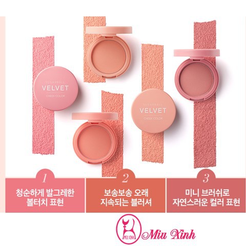 PHẤN MÁ [ARITAUM] Sugarball Velvet Cheek Color