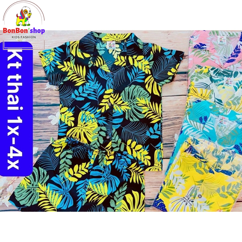 PA03_Đồ bộ trái cây đi biển cho bé trai, gái giá rẻ vô địch size 3t-6t
