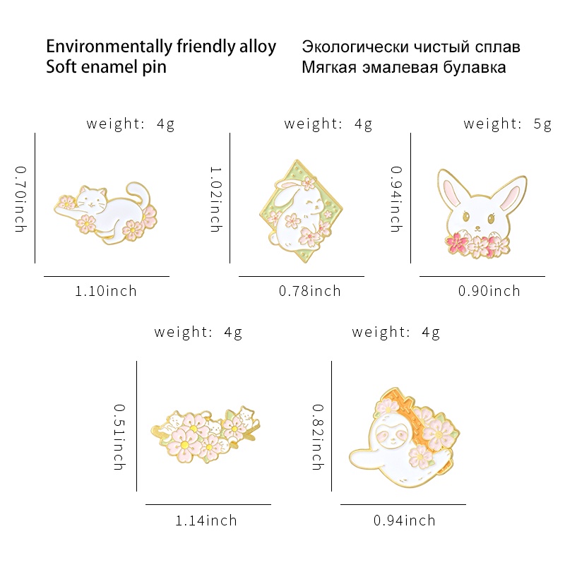 Ghim Cài Áo Hình Động Vật Hoạt Hình Dễ Thương