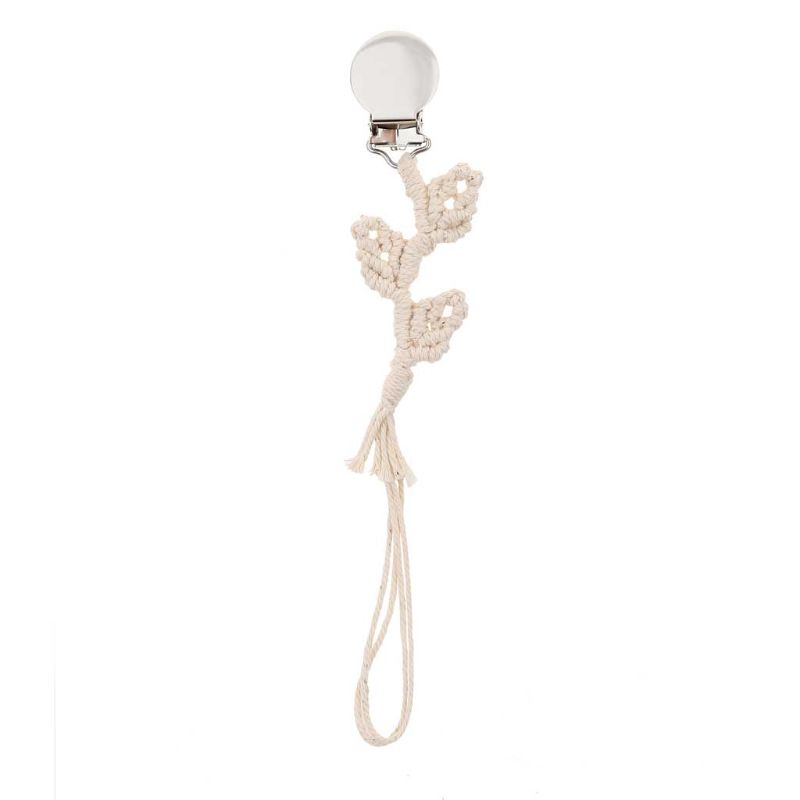 Dây đeo ti giả bằng cotton bện có kẹp tiện dụng dành cho bé sơ sinh