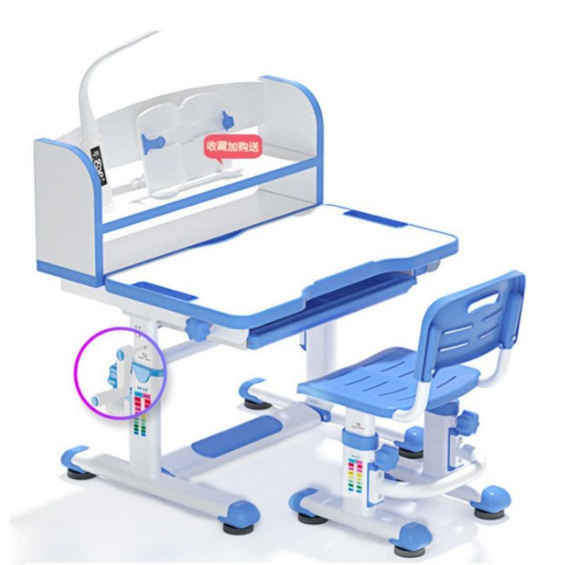 Bộ Bàn học Thông minh cao cấp tăng chỉnh độ cao chống gù chống cận [tặng kèm đèn thông minh tích hợp đồng hồ] | BigBuy360 - bigbuy360.vn