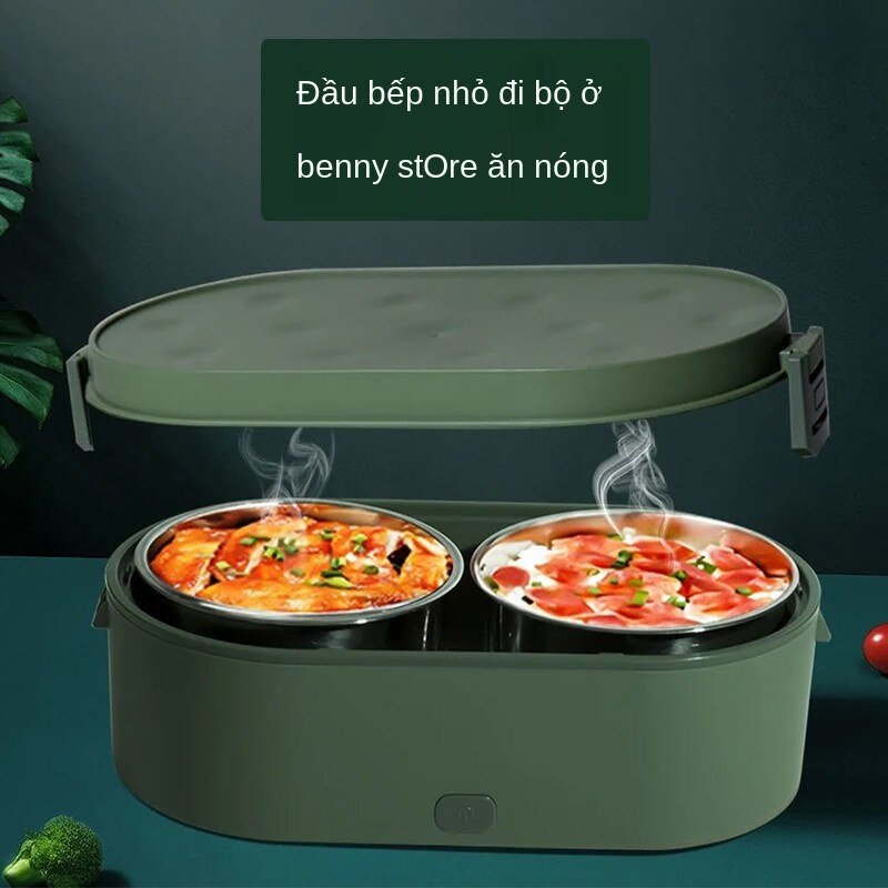 Hộp đựng thức ăn trưa giữ nhiệt có thể sạc lại bằng cổng USB