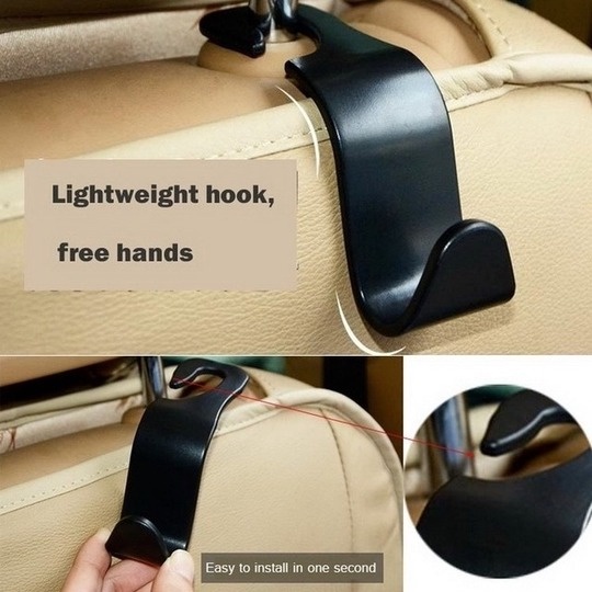 Móc Treo Đồ Sau Ghế Ô Tô, Móc chữ S treo đồ sau ghế ô tô