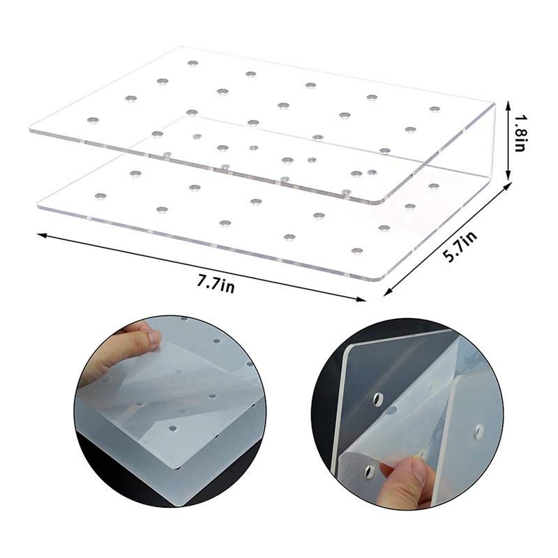 Set 2 Giá Đỡ Kẹo Mút 20 Lỗ Bằng Acrylic Trang Trí Tiệc Cưới / Sinh Nhật / Tiệc Sinh Nhật