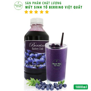 Mứt Sinh Tố Việt Quất (Buleberry Crush ) Berino (1000ml) Vị Ngon Tuyệt Hảo - ThanhTamFood