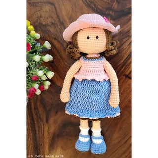 Thú bông handmade: Búp bê tiểu thư Elise