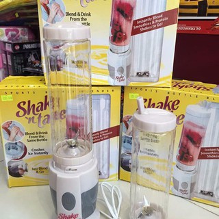 Máy xay sinh tố 2 cối shake and take, máy xay tiện dụng - t2k mart