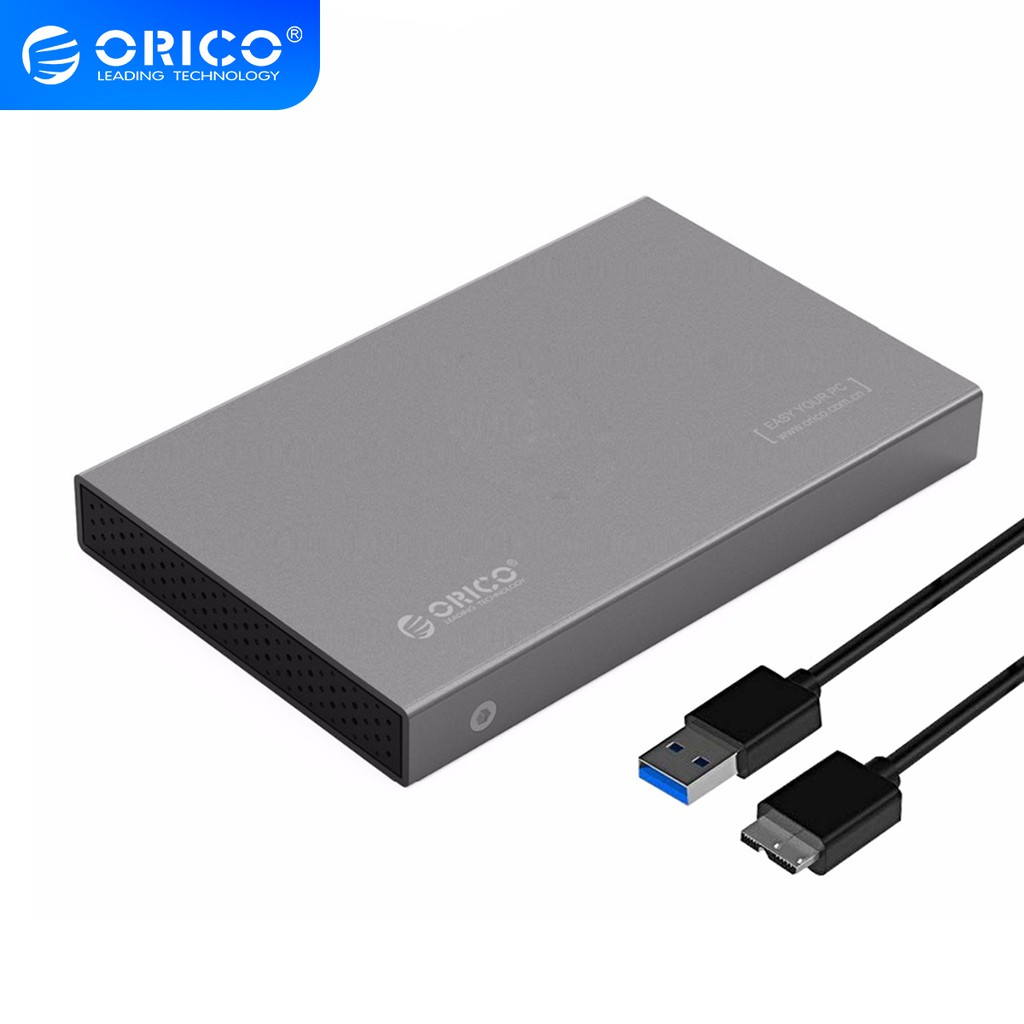 Hộp Đựng Ổ Cứng HDD Orico 2518S3 Chuyển Đổi USB3.0 Sang SATA3.0 Tốc Độ 5Gbps Kích Thước 2.5inch Hỗ Trợ 7mm Và 9.5mm