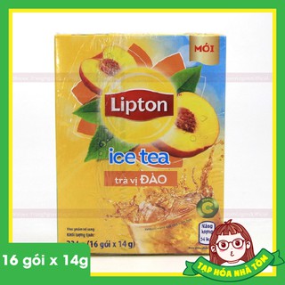 Trà lipton ice tea đào 14g x 16 gói