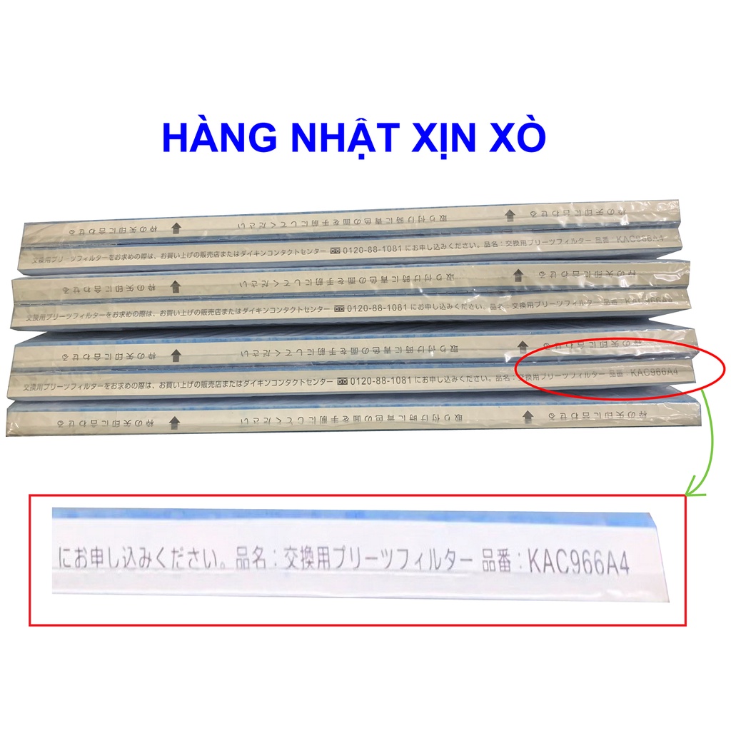 Màng lọc Hepa Daikin KAC966A4 dành cho các model Máy lọc không khí nội địa Nhật