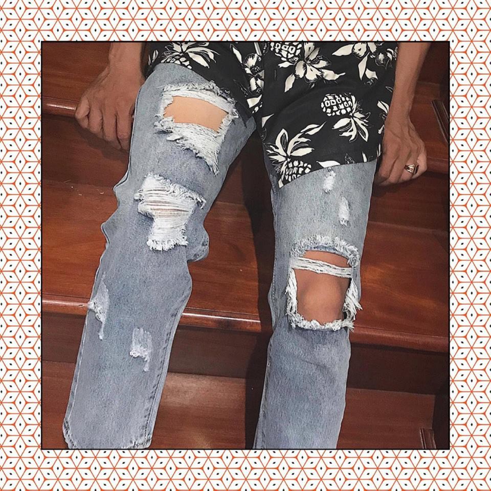 Baggy jean rách ver.2  YAYSHOP cực cá tính