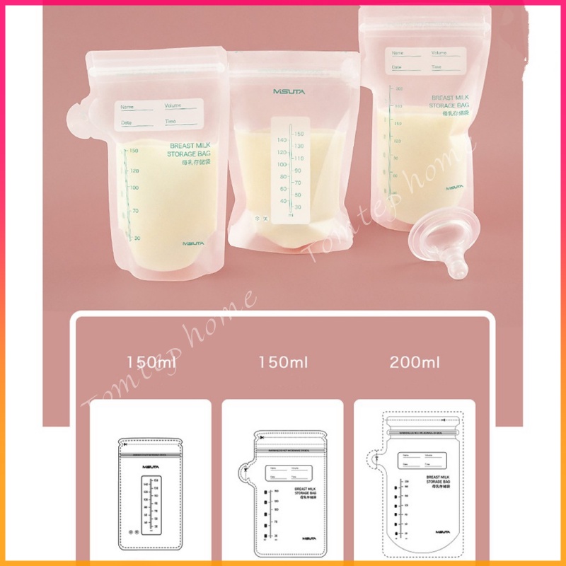 Túi Trữ Sữa Misuta 150/200ml, hộp 30 túi - Chính Hãng