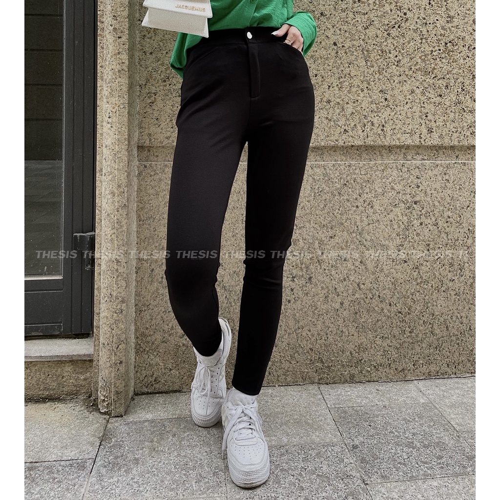 Quần legging dài nữ chất Umi dày dặn co giãn 4 chiều form ôm tôn dáng