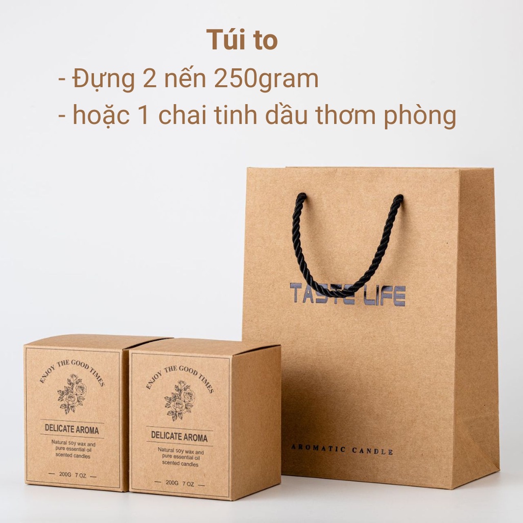 Túi đựng quà VaromaS Vintage đựng tinh dầu thơm nến thơm 10g