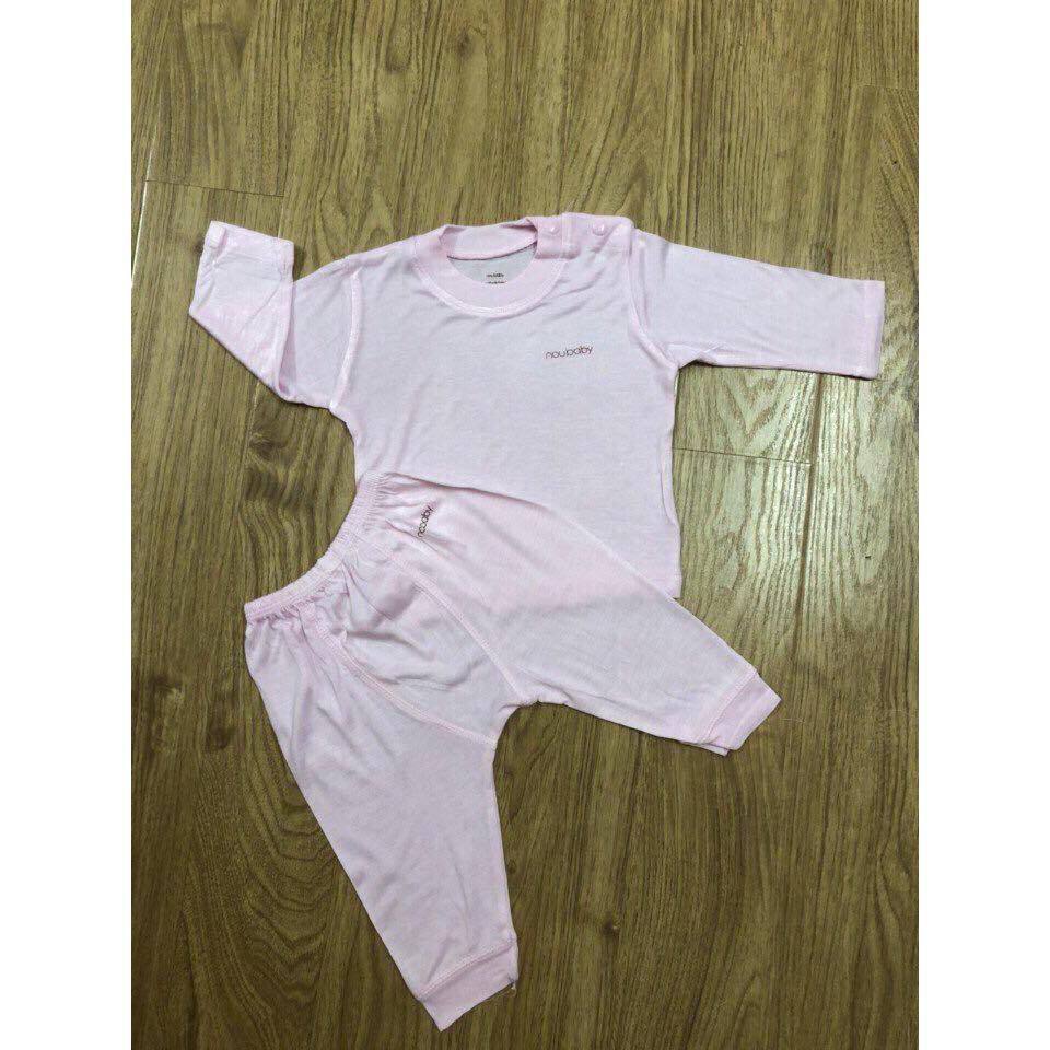 -Bộ Nou Baby Dài Tay Cài Vai Cho Bé Trai Và Bé Gái Từ 3-13kg
