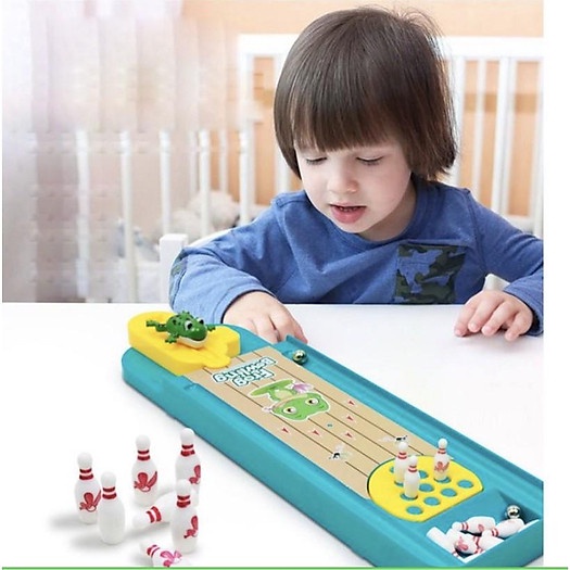Đồ chơi ném bowling mini chú ếch con cho bé rèn luyện sự tỉ mỉ và quan sát